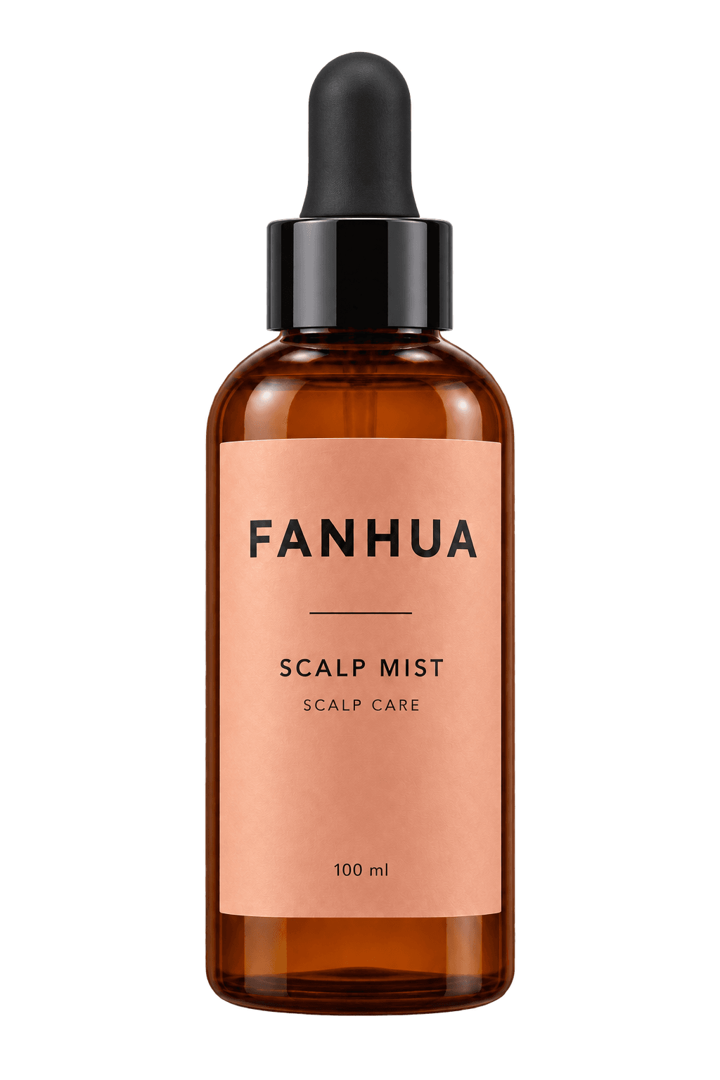FANHUA black scalp-care dropper bottle concept